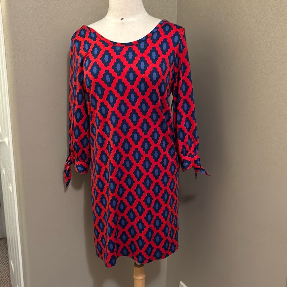 Mudpie Red and Blue Dress Size Small 4-6